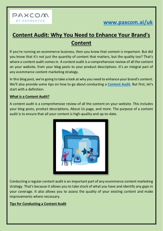 Content Audit How to Know if Your Content is Up to Scratch