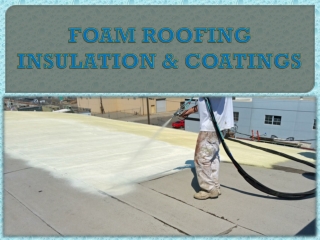 FOAM ROOFING INSULATION & COATINGS