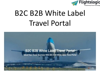 B2C B2B White Label Travel Portal