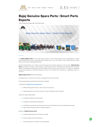 BAJAJ GENUINE SPARE PARTS