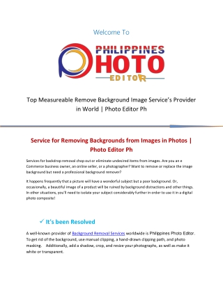 Top Measureable Remove Background Image Service's  Provider In World  Photo Editor Ph (1)