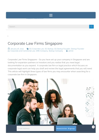 Corporate law firms Singapore