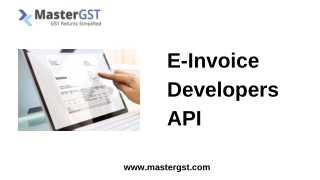 E-Invoice Developers API
