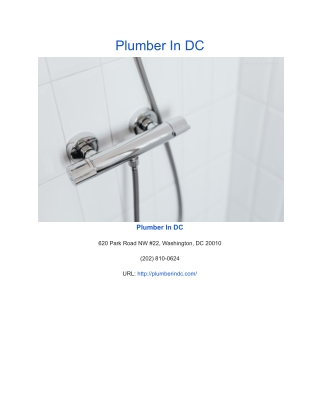 Plumber In DC