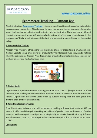 Ecommerce Tracking – Paxcom Usa