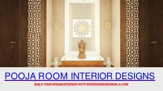 Pooja Room Interior Designs