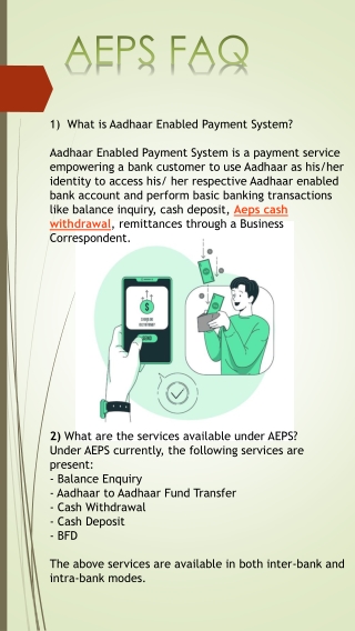 FAQ For Aadhar Enabled Payment System | Cash Withdrawal