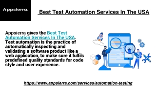 Automation Testing Services In The USA