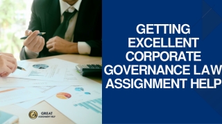 Getting Excellent Corporate Governance Law Assignment Help