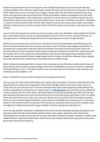 Menyangka Kasino Bocoran Link Slot Gacor Hari Ini Fedex Terkini