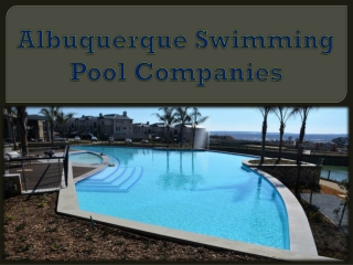Albuquerque Swimming Pool Companies