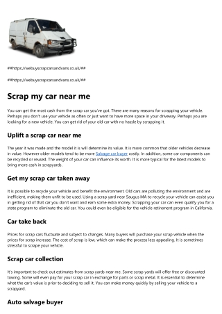 Scrap car prices uk
