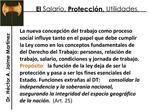 El Salario, Protecci n, Utilidades.
