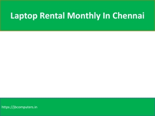laptop rental monthly in Chennai