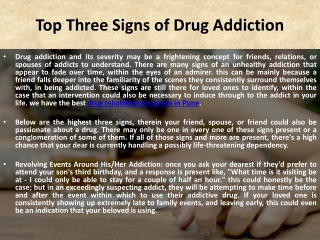 Drug Rehabilitation Centre in Pune