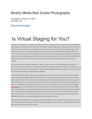 Mostly Media Real Estate Photography