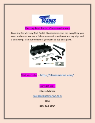 Mercury Boat Parts Claussmarinecom