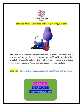 Software-defined Wide Area Network Thevoipgurucom