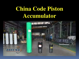 China Code Piston Accumulator