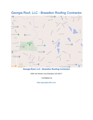 Georgia Roof, LLC - Braselton Roofing Contractor