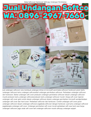 Ö8ᑫ6~ᒿᑫ67~766Ö (WA) Grosir Kartu Undangan Softcover Perbedaan Soft Cover Dan Har