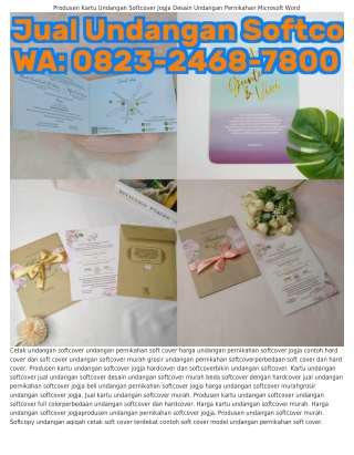 O8ᒿ౩•ᒿ4Ꮾ8•ᜪ8OO (WA) Perbedaan Undangan Hardcover Dan Softcover Desain Undangan P