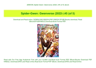 {EBOOK} Spider-Gwen Gwenverse (2022-) #5 (of 5) ebook