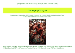 [PDF] DOWNLOAD READ Carnage (2022-) #5 [KINDLE EBOOK EPUB]