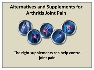 Joint Pain Supplement to Relieve Pain and Stiffness