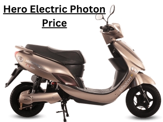 Hero Electric Photon Price