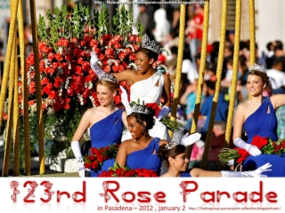 2012 - 123rd Rose Parade in Pasadena