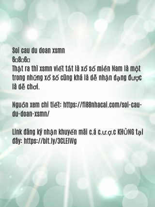 Soi cau du doan xsmn