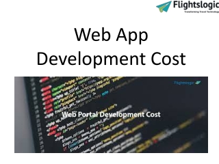 Web App Development Cost