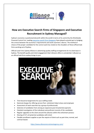 The Top Executive Search Firms In Singapore