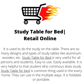 Study Table for Bed Retail Online