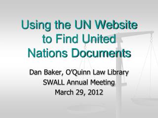 Using the UN Website to Find United Nations Documents