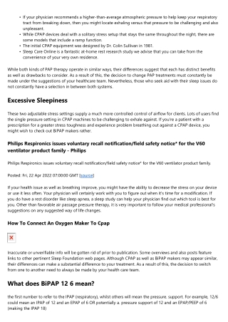 Difference In Between Cpap And Bipap