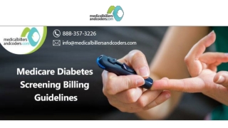 Medicare Diabetes Screening Billing Guidelines