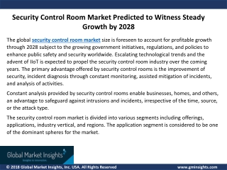 Security Control Room Market