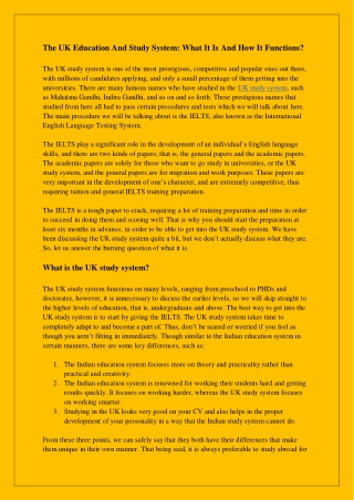 The UK Education and Study System_ What it is and how it functions?
