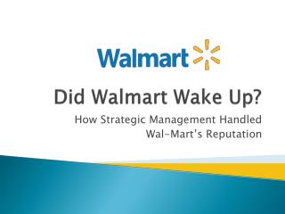 Did Walmart Wake Up?