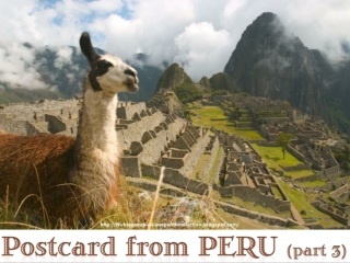 Postcard from PERU (part N°3 of 5)