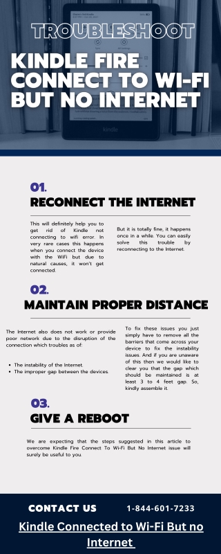 Kindle Fire Connect To Wi-Fi But No Internet  Troubleshoot