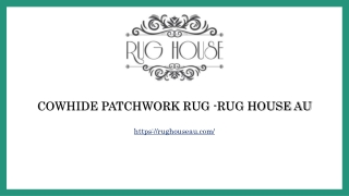 COWHIDE PATCHWORK RUG -Rug House AU