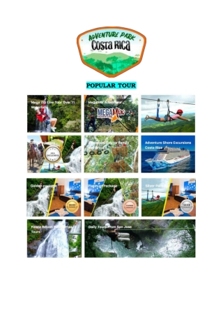 Tourist attractions in Costa Rica