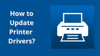 How to Update Printer Driver?