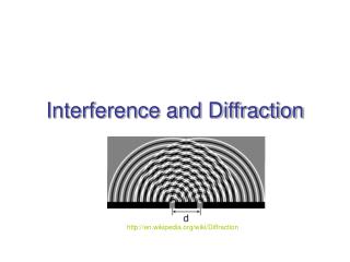 Interference and Diffraction