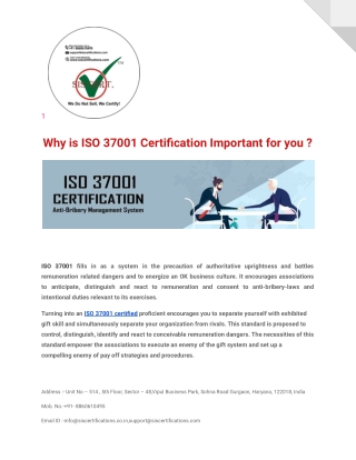 ISO 37001 Certification | ISO 37001 | ISO 37001 Standard