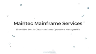 Maintec Mainframe Services