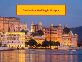 Best Wedding Destination In Udaipur